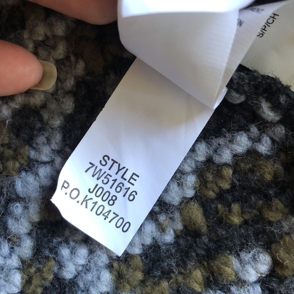 Lucky Brand Mixed Striped Chunky Wool Cardigan - Picture 11 of 12